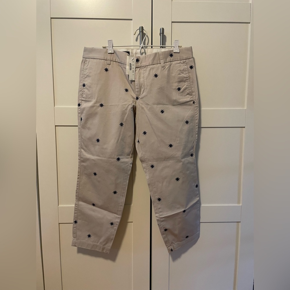 J.Crew Scout Chinos with Navy Embroidered Stars - Picture 3 of 6